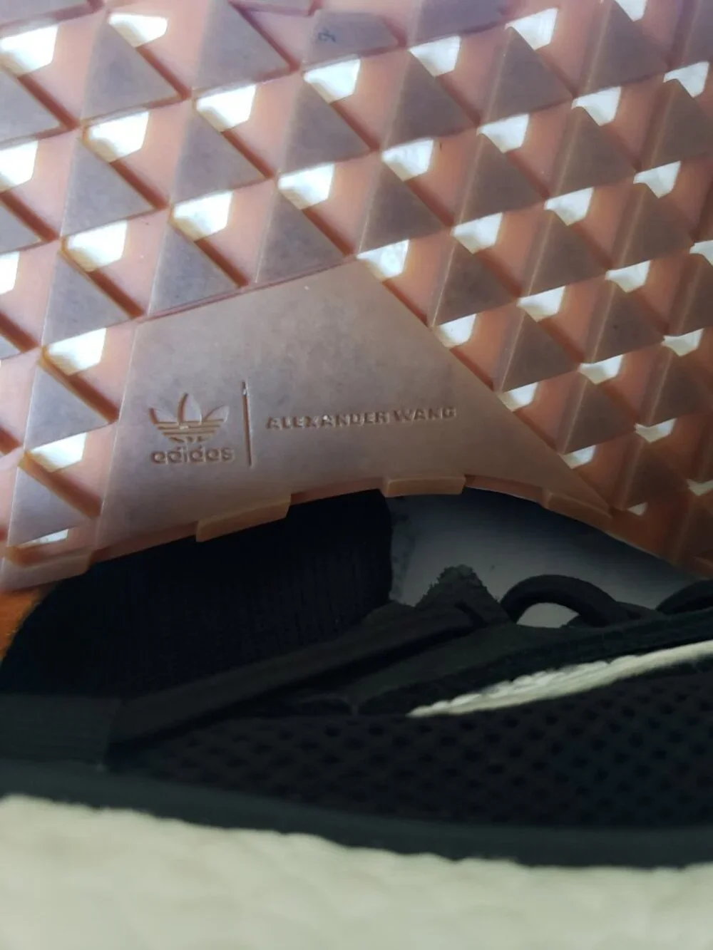 Adidas Originals Alexander Wang AW RUN Black/White/Gum Size 8 VERY RARE! - Picture 6 of 8